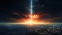 Beam of Light From Space Concept