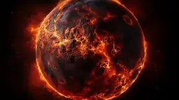 Early Earth Magma Planet Art Concept